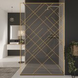 Glazen scheidingswand douche met kleurendruk FRAME CROSSLINE Glazen scheidingswand douche met kleurendruk FRAME CROSSLINE