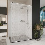 Glazen scheidingswand douche met kleurendruk FRAME CUBUS Glazen scheidingswand douche met kleurendruk FRAME CUBUS