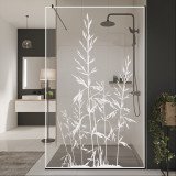 Glazen scheidingswand douche met kleurendruk FRAME GRÄSER Glazen scheidingswand douche met kleurendruk FRAME GRÄSER