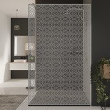 Glazen scheidingswand douche met kleurendruk FRAME MEMPHIS 2 Glazen scheidingswand douche met kleurendruk FRAME MEMPHIS 2
