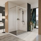 Glazen scheidingswand douche met kleurendruk FRAME TRIANGEL Glazen scheidingswand douche met kleurendruk FRAME TRIANGEL