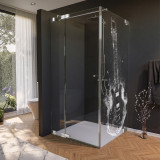 Glas douchecabine deur zijpaneel met motief GITAAR 210