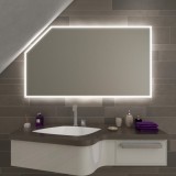 LED badkamerspiegel met schuin dak - Namek SH Smart Home KNX/Dali