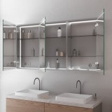 Aluminium badkamermeubel met spiegel en LED - Ahr Aluminium badkamermeubel met spiegel en LED - Ahr