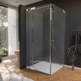 Glas douchecabine deur met zijdecor ARRAY 4/210