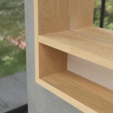 Spiegel met houten omlijsting met LED-verlichting - Madera 10