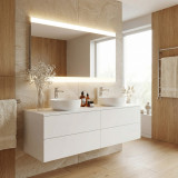 Dubbele wastafelmeubel op maat - Sylt 08A