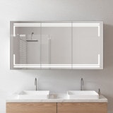Spiegelschrank op maat van zwart aluminium - Ruhr/Zwart Spiegelschrank op maat van zwart aluminium - Ruhr/Zwart