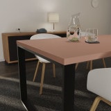 Roze/roze tafelblad op maat van 38 mm, bureau/eettafelblad Roze/roze tafelblad op maat van 38 mm, bureau/eettafelblad
