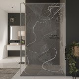 Glazen scheidingswand douche met kleurendruk FRAME CHAOS Glazen scheidingswand douche met kleurendruk FRAME CHAOS