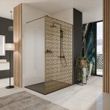 Glazen scheidingswand douche met kleurendruk FRAME MEMPHIS 2 Glazen scheidingswand douche met kleurendruk FRAME MEMPHIS 2