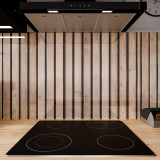 Keuken spatwand ESG glas 6mm met keramische kleurenprint LAMELLEN 2