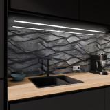 Keuken spatwand ESG glas 6mm met keramische kleurenprint SCHIEFER 2