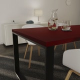 Rood tafelblad op maat van 38 mm, bureau/eettafelblad Rood tafelblad op maat van 38 mm, bureau/eettafelblad