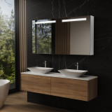 Aluminium spiegelkast met verlichting - Altmühl Aluminium spiegelkast met verlichting - Altmühl
