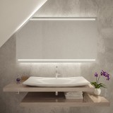 LED badkamerspiegel voor schuin dak - Iadnes
