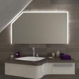 LED badkamerspiegel voor schuin plafond - Azrim