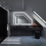 LED badkamerspiegel voor schuin plafond SDS101