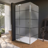 Douchedeur matglas, deur zijdelings AREA 2/210