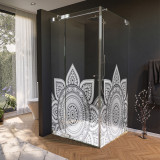 Glas Douchecabine deur zijdelings met motief MANDALA 1/210