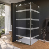 Maatwerk douchecabine glazen deur zijpaneel FORRADO 4/210