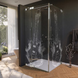 Glas douchecabine deur zijpaneel met motief GITAAR 210