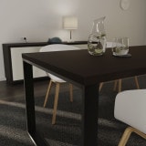 Tafelblad zwart 38 mm, bureau-/eettafelblad Tafelblad zwart 38 mm, bureau-/eettafelblad